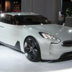 white sports car
