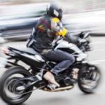 driving a motorbike