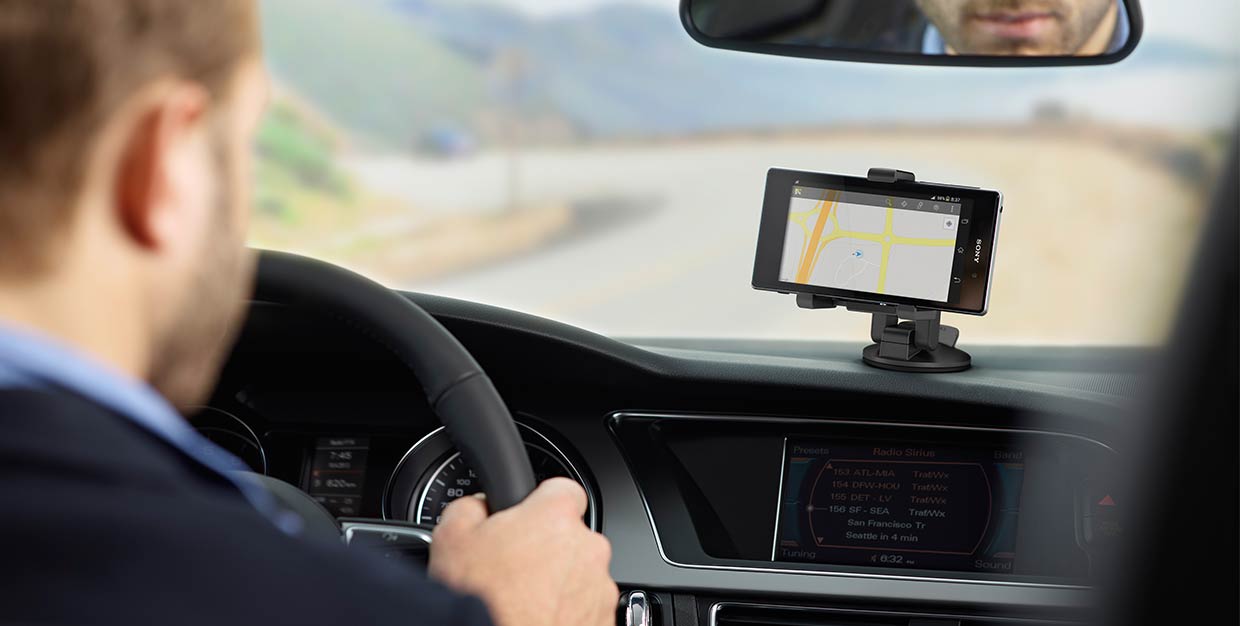 driving while using a GPS